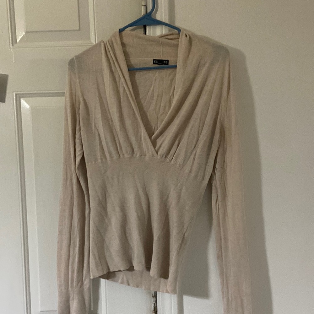 Beige Express Cardigan